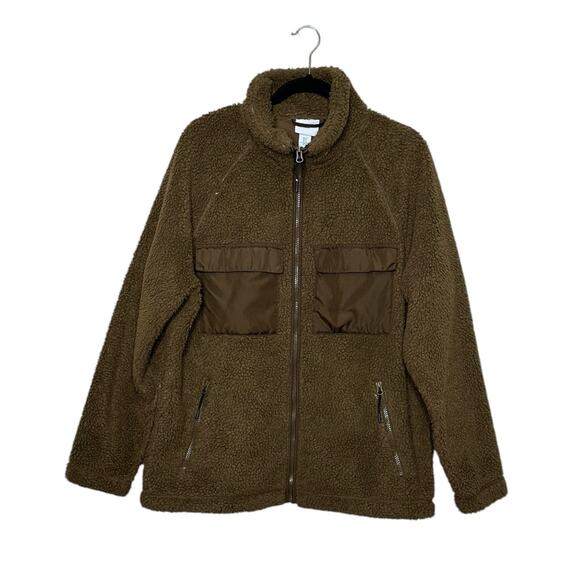 H&M Brown The pile jacket size Medium - Picture 9 of 9